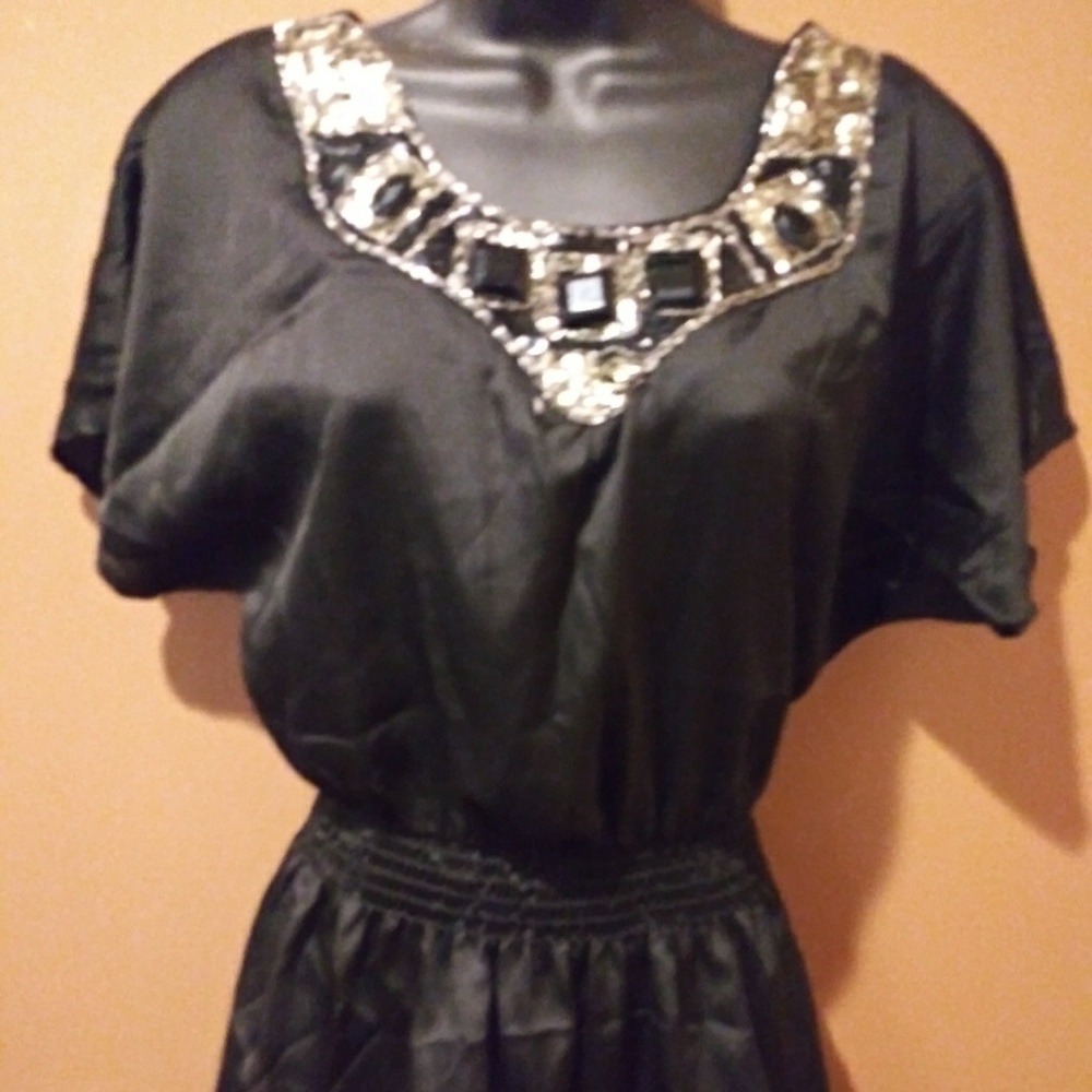 Estam Black Blouse Size Large